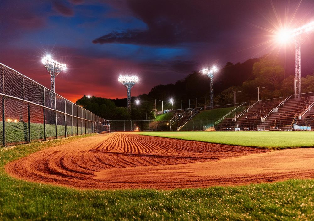 How do stadium lighting systems impact player performance and spectator experience during evening matches