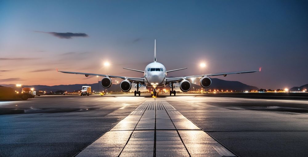 What are the challenges faced in maintaining airport apron lighting