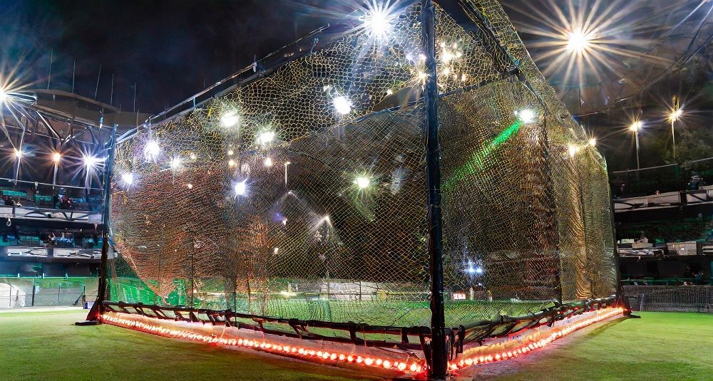 What features should I look for when selecting batting cage lights